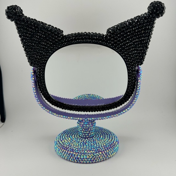 Kuromi Vanity Stand Mirror- Bling Rhinestones- NEW IN BOX - Picture 4 of 4
